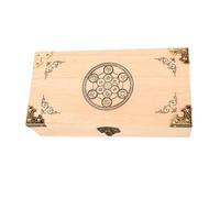 TTETTZ Caja de Madera para Tarjetas Caja Organizadora Accesorios con Tapa Resistente de Madera Apta para Manualidades Almacenamiento Niños, estilo a, tal como se describe