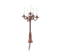 TTETTZ Candela Miniatura Modelo de Casa de Muñecas Lámpara Led Portavelas Decorativo en Aleación para Manualidades Adecuado para Niños Y Decoración de, Bronce