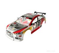 TTETTZ Carro RC Cubierta de Carrocería Accesorio Carcasa Kit Reemplazable Carrocería Ligera Material PP Función Aerodinámica Adecuado para Modelo Vehículo de, Rojo