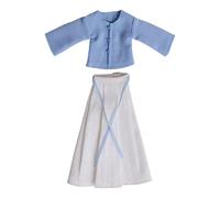 TTETTZ Conjunto Falda de Caballo para Muñeca Set de Ropa Miniatura en Trajes Chinos Falda Mamianqun Y Chaqueta Accesorio Decorativo Rea, Abrigo Azul