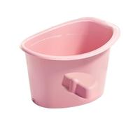 TTETTZ Cubeta de Baño para Bebé Bañera Infantil Soporte Anatómico Respaldo Antideslizante Material Duradero PP Adecuada para Baño en Casa Hoteles Viajes, Pink L
