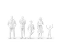 TTETTZ Figura Humana en Miniatura Muñeco Modelo Decoración je Apariencia Lista para Imprimación y Color Adecuada para Escenas Históricas Museografía, 1:25 (5 Piezas, 70mm)
