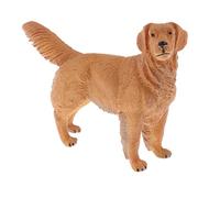 TTETTZ Figura Realista de Animal Golden Retriever Modelo de Animal Figura en PVC Juguete Educativo para Niños Adecuado para Decoración de Mesa Exhibición