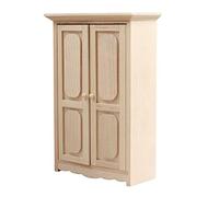 TTETTZ Gabinete de Muñecas Armario Vitrinas Miniatura Madera Muebles Estante Decorativo Singular Adecuado para Regalo Decoración del Hogar Colección,