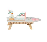 TTETTZ Juego de Planchado de Juguete con Madera, Tabla de Planchar Y Accesorios.