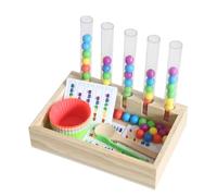 TTETTZ Juego Educativo de Robusto en Madera y Que Facilita el Aprendizaje Manipulativo y Mejora la Concentración y Memoria en Adecuado para Desarrollo Temprano Enseñanza Preescolar