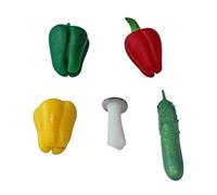 TTETTZ Juguete Cocina Infantil Set Accesorios Alimentos Utensilios Plástico Seguro Apto para Desarrollo Motricidad Fina Aprendizaje TEM, como se Describe