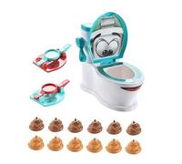 TTETTZ Juguetes de Baño para Niños, Juego Familiar de Mesa, Simulación de Inodoro, Juguete de Expulsión