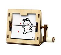 TTETTZ Kit de Modelo de Máquina de Animación con Manivela para Hacer Mismo, Hecho a Mano, para Manualidades Y Educación.