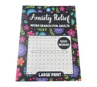 TTETTZ Libro para Adultos Libro de Pasatiempos Juego de Palabras Entrenamiento Mental con 1200 Palabras Material Libro Adecuado para Viajes