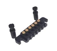 TTETTZ LP Puente Puente de silla de montar para 6 cuerdas Guitarra eléctrica Guitarra Electric Guitar Bridge Tailpiel, Negro