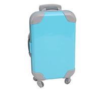 TTETTZ Maleta para Muñeca Organizador de Ropa Accesorios Porta Equipaje Plástico Diseño Compacto Adecuada para Viajes Fiestas Regalo Decoración Niñas, Azul