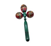 TTETTZ Maraca Rumba Shaker Instrumento de percusión para actuaciones musicales en latinos, Verde