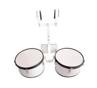 TTETTZ Marcha Tambor Set Percusión Profesional Enseñanza Práctica Madera Metal Estructura Resistente Adecuado para Adolescentes Niños Bandas Clase Música, Tambores Dobles