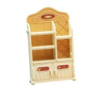 TTETTZ Miniatura Estante Caja para Muñecas Mueble Expositor Escala 1 12 Estantería de Almacenamiento Organizador Miniatura Material PP Adecuado para Niños Ju, MarrÓn