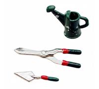 TTETTZ Miniatura Regadera de Muñecas Pieza para Jardín Pequeño Decorativo Detallado Accesorio con Acabado de Metal Adecuada para Ambientar Casas Colecciones y Artesanías