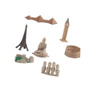 TTETTZ Modelos de Monumentos Simulación de Estructuras Arquitectónicas Kits de Construcción Edificio Histórico Miniatura Material Resistente Adecuado para en, 7 Piezas