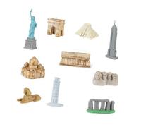 TTETTZ Modelos de Monumentos Simulación de Estructuras Arquitectónicas Kits de Construcción Edificio Histórico Miniatura Material Resistente Adecuado para en, 10 Piezas