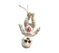 TTETTZ Muñeca Aterradora Decoración Halloween Muñeca Embrujada PVC Resistente Diseño Único con Manchas de Sangre para Fiestas Y Escenarios, Niño Grande