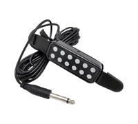 TTETTZ Pastilla Acústica Pastilla Transductora Eléctrica Accesorio de Guitarra Cable de Audio Instalación Sencilla Adecuada para Músicos Presentaciones en, Plata