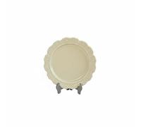 TTETTZ Plato Miniatura de Casa de Muñecas Bandeja Ornamental de Aleación Vintage con Relieve Floral Vajilla Decorativa para Manualistas Accesorio para, Marrón Claro, 36 5mm