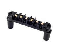 TTETTZ Puente de silla de montar con rodillos para guitarras eléctricas, Negro