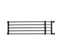 TTETTZ Puerta Expandible para Mascotas con Instalación Fácil Barrera Protectora para Perros Valla Baja de Presión Protector para Escaleras Sin Herramientas a, Black S