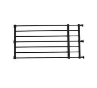 TTETTZ Puerta Expandible para Mascotas con Instalación Fácil Barrera Protectora para Perros Valla Baja de Presión Protector para Escaleras Sin Herramientas a, Negro XL