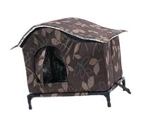TTETTZ Refugio para Gatos al Aire Libre Cobijo para Gato Refugio Impermeable Aislante Cortina Antiviento Material Oxford Adecuado para Protección, 40 Cm X 32 Cm X 32