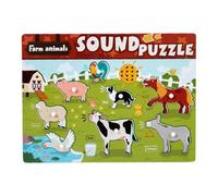 TTETTZ Rompecabezas Madera Juegos Educativos Niños Puzles de Animales Divertidos Aprendizaje Práctico Desarrollo Sensorial Adecuado para, Animal