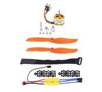 TTETTZ Servo Micro para Avión RC Kit Motor Brushless A2212 2200KV con ESC 30A 8060 Plástico Fácil de Instalar Adecuado para Aficionados a, Sin servo
