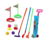 TTETTZ Set de Golf Mini de 12 Piezas para Niños, Incluye Agujeros de Práctica Y Banderas Numeradas, Azul