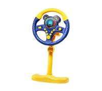 TTETTZ Simulador de Volante Electrónico Educativo Infantil Juguete Simulado de Conducción Controlador Portátil con Efectos Interactivos Ideal para Actividade, Azul