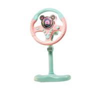 TTETTZ Simulador de Volante Electrónico Educativo Infantil Juguete Simulado de Conducción Controlador Portátil con Efectos Interactivos Ideal para Actividade, Rosa