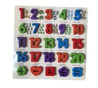 TTETTZ Tablero Alfabeto Juguete Letras Números Palabras Fabricado en Madera Resistente para Fomentar La Coordinación Ojo-Mano Adecuado para Niños, Números españoles