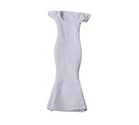 TTETTZ Vestido para Muñeca Femenina Ropa Figura Acción 1/6 Modelo Vestido Cuerpo Ceñido Material Resistente Adecuado para Coleccionistas Fotografía Artística, Blanco