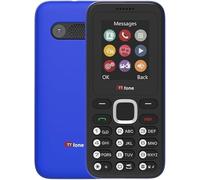 TTfone TT150 Celular Básico Libre con Bluetooth, Batería de Larga Duración, Dual SIM con Cámara y Juegos, Fácil de Usar, Robusto y Ligero (Azul, con Cargador)