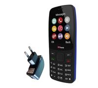 TTfone TT175 Teléfono Celular básico Desbloqueado con Doble SIM y Pantalla de 2,4 Pulgadas - Cámara, Linterna, Funciones Sencillas, Multimedia, Juegos y Bluetooth (con Cargador) (con Cargador)