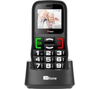 TTfone TT220 - Teléfono móvil de botón Grande para Ancianos con botón de Asistencia de Emergencia, Teclas parlantes, batería de Larga duración, Linterna, fácil de Usar (Avec chargeur de quai)