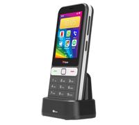 TTfone TT280 - Teléfono 4G Dual SIM simple con Android, pantalla táctil de 2,8", teclado, cámara 2MP, USB-C - Móvil desbloqueado Fácil de usar (con cargador de muelle)