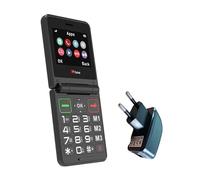 TTfone TT660 Teléfono móvil para Personas Mayores - Diseño Plegable, Botones Grandes, Asistencia de Emergencia, Larga duración de batería (con Cargador de Red)