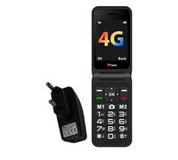 TTfone TT760 Teléfono Móvil 4G con Botones Grandes para Personas Mayores y Botón de Asistencia de Emergencia - Teléfono Móvil Básico Desbloqueado (con Cargador, Roja)