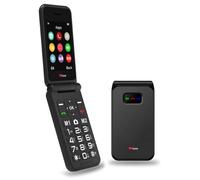 TTfone TT760 Teléfono Móvil 4G con Botones Grandes para Personas Mayores y Botón de Asistencia de Emergencia - Teléfono Móvil Básico Desbloqueado (con Cable USB, Negro)