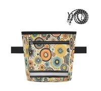 Ttgoth Bolsa de golosinas de hongos para perro, bolsa de golosinas manos libres con cierre magnético, cinturón ajustable y tira reflectante, bolsa de recompensa impermeable para cachorros para pasear