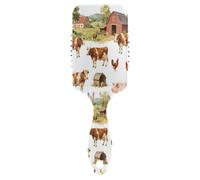 Ttgoth Cepillo de pelo de animales de granja para mujeres y hombres, antiestático, con cojín de aire, peine desenredante, cepillo para desenredar para cabello rizado, liso, húmedo o seco