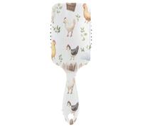 Ttgoth Cepillo de pelo de animales de granja para mujeres y hombres, antiestático, con cojín de aire, peine desenredante, cepillo para desenredar para cabello rizado, liso, húmedo o seco