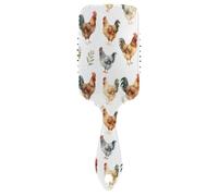 Ttgoth Cepillo de pelo de gallos para mujeres y hombres, antiestático, con cojín de aire, peine desenredante, cepillo desenredante para cabello rizado, liso, húmedo o seco