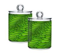 Ttgoth Dispensador de acrílico para baño, 2 unidades, de lavanda, para boticario, organizador de maquillaje para almohadilla de algodón, cogollo, hisopo, bola