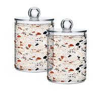 Ttgoth Dispensador de acrílico para baño, 2 unidades, de lavanda, para boticario, organizador de maquillaje para almohadilla de algodón, cogollo, hisopo, bola