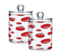 Ttgoth Dispensador de acrílico para baño, 2 unidades, de lavanda, para boticario, organizador de maquillaje para almohadilla de algodón, cogollo, hisopo, bola